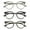 C1+C2+C3(DH+HS+HH), variant on LAMBBAA Blue Light Blocking Glasses 3 Pack Square Metal Frame Computer Gaming Eyeglasses Anti Glare(Black+Leopard+Tortoise)