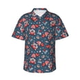 thumbnail image 2 of Picia Gnome Love USA Gentle Cotton Regular Fit Short Sleeve Casual Hawaiian Shirt for Men-3X-Large, 2 of 9