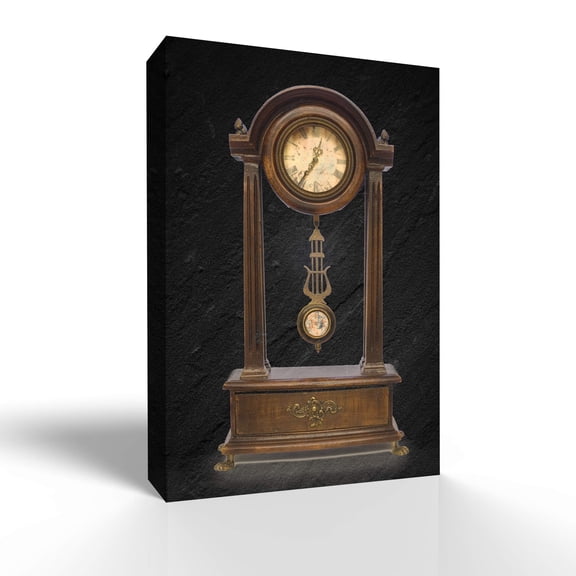 wall26 Canvas Wall Art Vintage Clock Pictures Home Wall Decorations for Bedroom Living Room Paintings Canvas Prints Framed - 24x36 inches