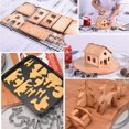 thumbnail image 2 of Gingerbread House Cookie Cutter Set, 3D House Cookie Cutter, Stainless Steel Biscuit Cutter Mold Set, Including Christmas Tree, Snowman, Reindeer, Sled Shapes(18pcs), 2 of 3