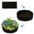 thumbnail image 3 of Bolsa de plantación redonda para jardín al aire libre, invernadero, fieltro, tela, planta, flor, vegetal, maceta, cubo, negro, 80x30cm kenally HA5752-04, 3 of 6