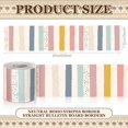 thumbnail image 2 of 65ft Boho Polk Dot Stripes Bulletin Board Border, Straight Rolled Classroom Trim for School Home Decorations, 2 of 7