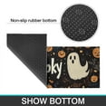 thumbnail image 7 of Halloween Kitchen Rug Set Of 2 Anti Fatigue Kitchen Mats for Floor,Cute Ghost Pumpkin Welcome Halloween Kitchen Rugs and Mats for Bathroom,Room Cooking (47x17+30x17 Inches), 7 of 7