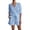 short sets 53#Blue, variant on WAYUTE Womens 2 Piece Outfits Solid Color Short Sleeve V Neck Shirts and Shorts Conditioning Trendy Casual Homewear Summer Outfit