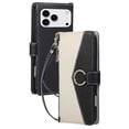 thumbnail image 1 of Case For IPhone 17 Pro Max/17 Pro/17 Air/17, PU Leather Shell With Adjustable Detachable Lanyard Card Slot Kickstand Cover, 1 of 7