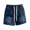 thumbnail image 3 of Yievot Womens Denim Shorts Drawstring Elastic Waist Relaxed Fit Casual Summer Travel Jean Shorts, 3 of 6