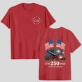 thumbnail image 2 of UngA 250 Anniversary USA Shirt Women 4th of July Shirts 1776-2026 250th Birthday Graphic Tees Tops Patriotic Womens Tshirt (Red,L), 2 of 7
