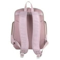 thumbnail image 4 of Fisher-Price 15"L 3 Piece Fastfinder Gemma Fashion Diaper Bag Backpack with Matching Changing Pad, Insulated Bottle Pocket and Baby Wipes Dispenser for Newborns, Infants and Toddlers in Pink, 4 of 8
