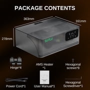 SUNLU AMS Heater Upgrade for Bambu Lab AMS Gen 1, Simultaneous Filament Drying & Printing, Fast 70°C Heating, Smart Humidity Control, 4-Roll Capacity, Easy 2-Min Install (AMS Not Included)