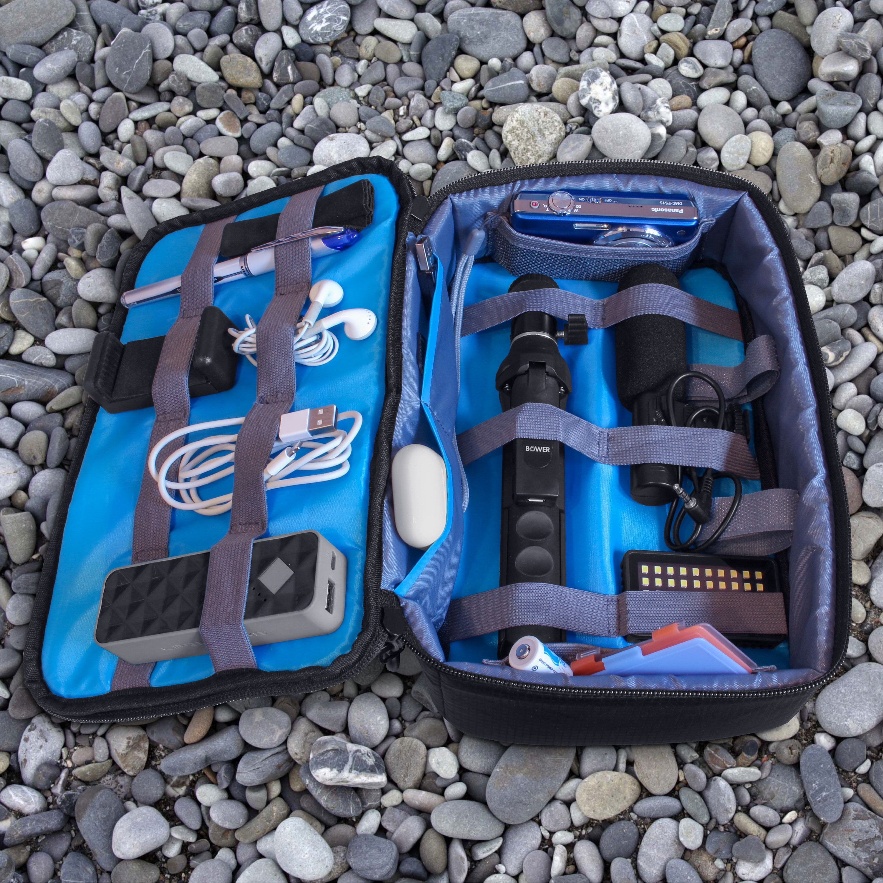 Bower Versatile Vlogger Gear Bag and Organizer, Black