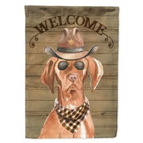 Carolines Treasures CK6334CHF Vizsla Country Dog Flag Canvas House Size  Large multicolor