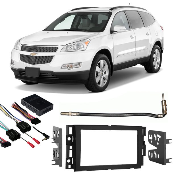 Fits Chevy Traverse 2009-2012 Double DIN Harness Radio Install Dash Kit