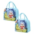 thumbnail image 1 of Oleegame 2 Pcs Sac de Rangement pour Produits, Sac à Main Isolé, Sac à Lunch, Sac à Lunch, Chiot Brun (Isolation 3D) Bleu, 1 of 9