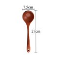 thumbnail image 4 of Cucharón de sopa grande de madera de ébano de mango largo: ¡resistente, elegante y fácil de limpiar!, 4 of 7
