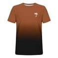 thumbnail image 3 of Styesk T-Shirts pour Homme Hommes Imprimé Col Rond Décontracté Mode Manches Courtes Chemisiers Col Rond Chemises, 3 of 4