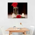thumbnail image 2 of Shiartex Fall Decor Rose Canvas Wall Art Picture 20x16in for Living Room Bedroom Canvas Print 20x16in, 2 of 3