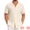 Beige, variant on DARING DIVA Men's Mesh Camp Collar Short Sleeve Button Down Shirt for Summer M Beige