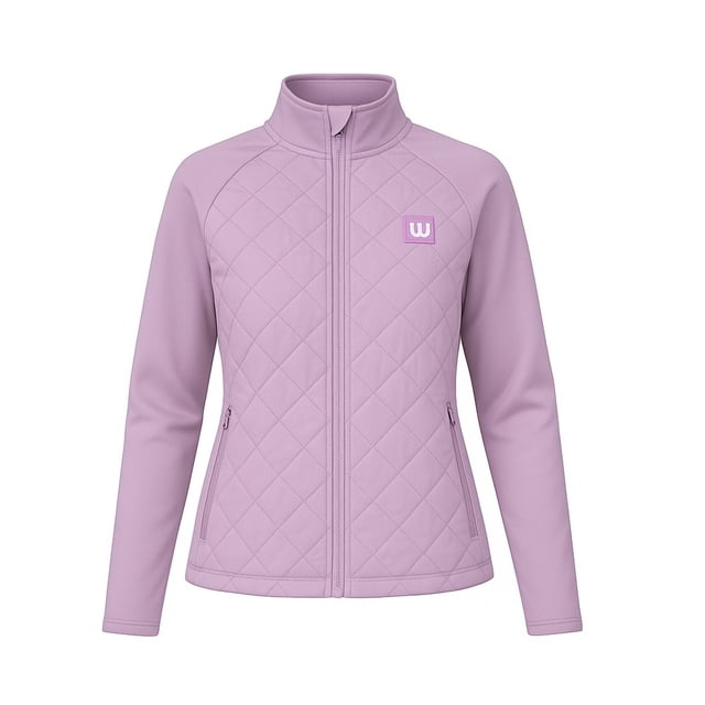 Chamarra Deportiva Wilson para Mujer Capitonada Color Lila Talla M