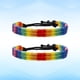 thumbnail image 5 of WORGEOUS 2pcs LGBT cadena de muñeca tejida a mano trenzada Rainbow Gay pulsera colorida pulsera lesbiana, 5 of 8