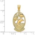 thumbnail image 4 of 14K Yellow Gold SEA ISLE w/Dolphin Sunset Scene Charm - 29.95mm, 4 of 6
