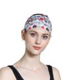 thumbnail image 5 of kaondbfi Women's Summer Outdoor Travel Essentials Accessories Headbands for Women Print Headband Elastic Head Wrap Hair Band Bandana Headband, 5 of 8