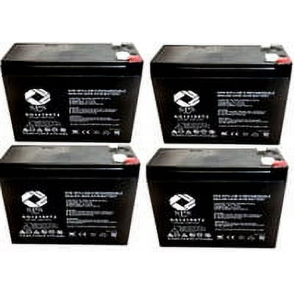 SPS Brand 12V 10Ah Replacement Battery (SG12100T2) for SigmasTek SP12-10 (4 Pack)