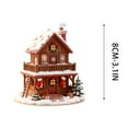 thumbnail image 3 of Christmas Tree Hanging Ornaments, Christmas Candy House Acrylic Hanging Decoration - Gingerbread House with Ribbons, 3 Inch Festive Cookie House Shapes, 3 of 6