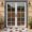 Football Star White Pattern, variant on Football Field Green Pattern Washable Non Slip Indoor Door Mat, Decorative Entry Rug for Entrance, Bedroom, Kitchen, Bathroom, 20"x32"