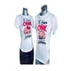thumbnail image 2 of Playera Duo Parejas 2 Piezas Estampado de Cochinitos Color Blanco Talla Grande Marca Emil SaEs, 2 of 4