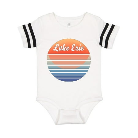 

Inktastic Lake Erie Retro Sunset Gift Baby Boy or Baby Girl Bodysuit