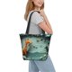 thumbnail image 2 of Fotbe Paper Fox Crow Fantasy Bolsa de Playa con Estampado, Bolsa de Hombro, Bolsa de Mano Espaciosa, Bolsa de Viaje Ligera, Bolsa de Compras Versátil, 2 of 6