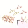 thumbnail image 2 of 8pcs Hanger-Shaped Metal Paper Clips - Perfect for Office, School, and Wedding Decorations!, 2 of 4