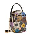 thumbnail image 7 of FORMRS Crossbody Bag for Women Shoulder Cell Phone Purse with Zipper, Beige Flowers, 7 of 7