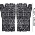 thumbnail image 3 of Guantes de encaje floral sin dedos para mujer Guantes de encaje nupcial hasta la muñeca JAMW Sencillez, 3 of 5