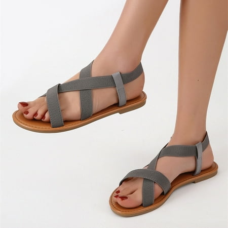

Summer Ladies Sandals Casual Footwear Solid Color Women s Casual Sandals