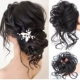 thumbnail image 4 of LAICAIW Chignon en Désordre, Chignon Froncé, Extensions de Cheveux pour Femmes, Chignon en Désordre, 4 of 7
