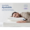 thumbnail image 2 of Almohada Ajustable Suave Luuna, 2 Pack, Relleno 100% Memory Foam Triturado Ajustable, Funda Lavable, blanco Estándar, 2 of 6