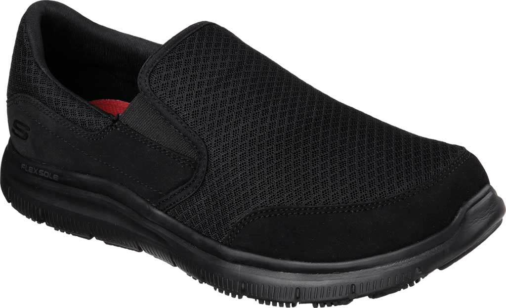 skechers for work men's flex advantage slip resistant mcallen slip on