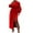 Red, variant on IROINNID Women's Overcoat Long Sleeve Solid Color Peak Lapel Outwear, Comfy Cardigan Coat Outwear