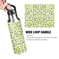 thumbnail image 4 of Modern Spring Green Leaves 600ml Double Walled Stainless Steel LeakProof Sports Bottle Thermo 8h, 4 of 9