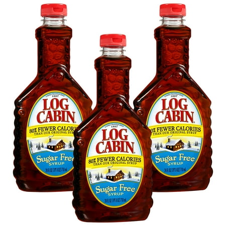 Log Cabin Sugar-Free Syrup, 24 Oz Bottle (3 Pack) - Walmart.com