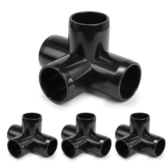 Accesorios de tubería de PVC Zernmiarder SCH40 de 4 vías, 1 pulgada, 12 piezas