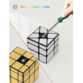 thumbnail image 3 of Speed Cube Set of 2 Gold Mirror S Cube, Silver Windmirror Cube, Irregular Speedcubing 3x3x3 Twisty Box Puzzle, 3 of 5