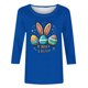 thumbnail image 5 of Camisetas Casuales de las Mujeres Impresas 3/4 Manga Cuello Redondo Blusa, Moda Ligera Superior para el Hogar Y el Uso Diario, Cómoda Imitación de la Tela Del Estante, 5 of 7