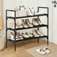thumbnail image 5 of Zapatero para armario, zapatero de 3 niveles, zapatero largo para zapatillas y botas, zapatero apilable independiente para entrada, garaje, dormitorio, espacio pequeño, zapatero de plástico., 5 of 6