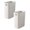 White, variant on 1 Pc Slim Open Top Trash Can, Plastic Wastebasket with Holding Hole, Rectanglar Trash Cans Garbage Bin Without Lid, for Bathroom, Office, Bedroom, Kitchen, 5.1x10.6x11 Inch, Gray