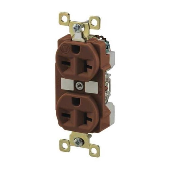 Bryant Receptacle,Brown,20A,6-20R NEMA Config. BRY5462