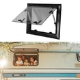 thumbnail image 4 of RV Push Out Window, Corrosion Resistant RV Exit Window Vent Hatch Aluminum Alloy Frame Blocks UV Rays with Sunshade Curtain for Mobile Homes, 4 of 7