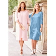 Catherines Women's Plus Size Sparkling Lace Jacket Dress