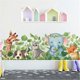 thumbnail image 2 of Hanging Vine Woodland Wall Decals Super Cute Animals Fox Cat Dog Elephant Giraffe Wall Stickers Kids Bedroom Baby Nursery Wall Decor (Cute Animals), 2 of 4